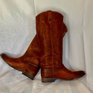 Frye Mellisa Button Boots Extended Calf
